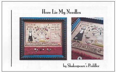 click here to view larger image of Here Lie My Needles (chart)