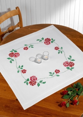 click here to view larger image of Roses Table Topper (None Selected)
