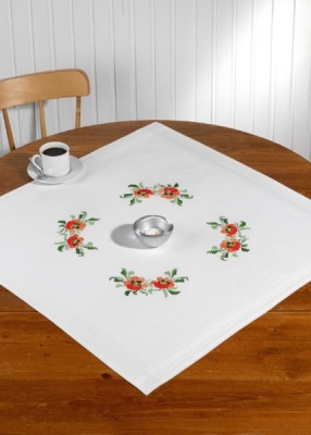 click here to view larger image of Poppy Table Topper (None Selected)