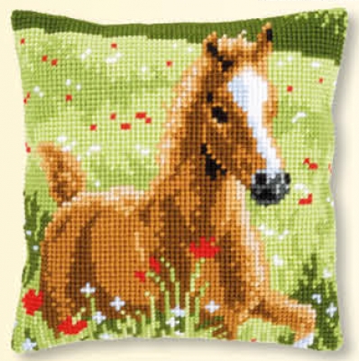 click here to view larger image of Foal - Cushion (counted cross stitch kit)