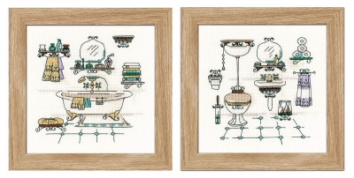 click here to view larger image of Bathroom Interior (2 designs) (counted cross stitch kit)