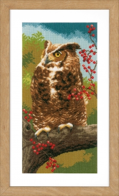 click here to view larger image of Owl In Autumn (counted cross stitch kit)