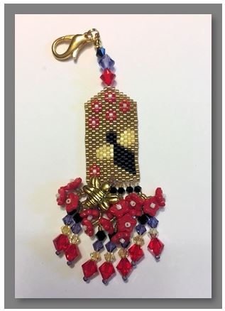 click here to view larger image of Bee Home Soon Fob (bead kit)