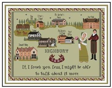 click here to view larger image of Emma of Highbury Sampler (chart)