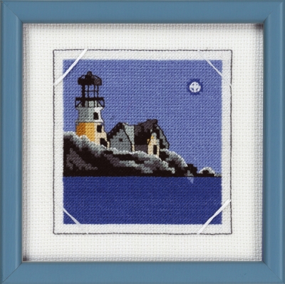 click here to view larger image of Lighthouse/House (counted cross stitch kit)