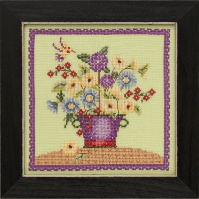click here to view larger image of Floral Bouquet - Blooms & Blossoms (counted cross stitch kit)
