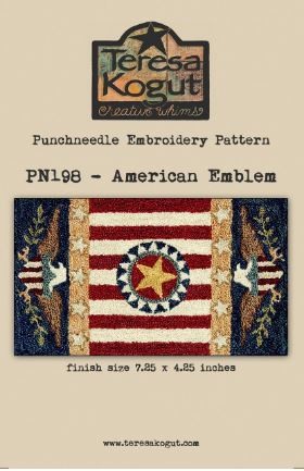 click here to view larger image of American Emblem (Punchneedle)