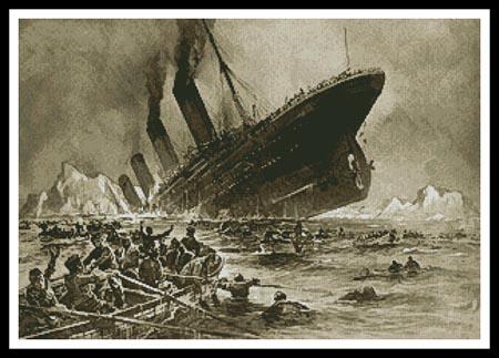 click here to view larger image of Titanic Sinking  (Willy Stower) (chart)