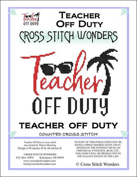 click here to view larger image of Schools Out - Teacher Off Duty (chart)