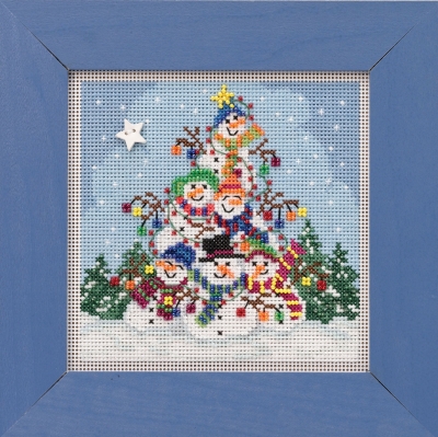 click here to view larger image of Snowman Pile (2019) (counted cross stitch kit)