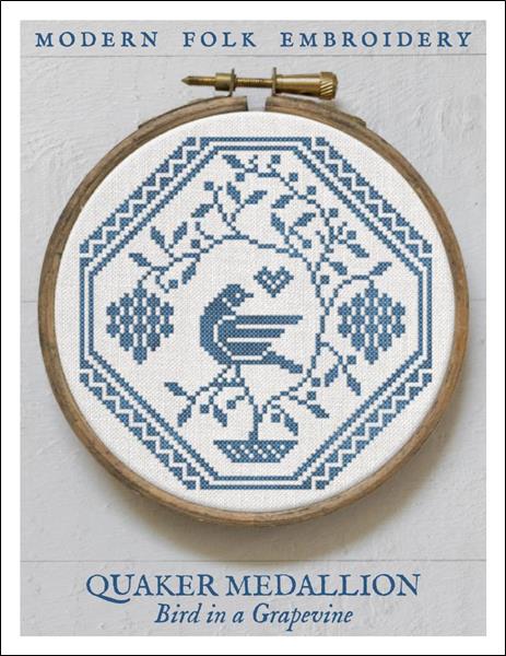 click here to view larger image of Quaker Medallion - Bird in a Grapevine (chart)