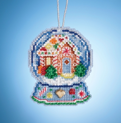 click here to view larger image of Gingerbread House Globe (2019) (counted cross stitch kit)