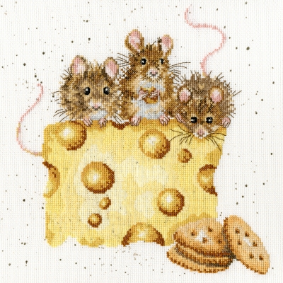 click here to view larger image of Crackers About Cheese - Hannah Dale (counted cross stitch kit)