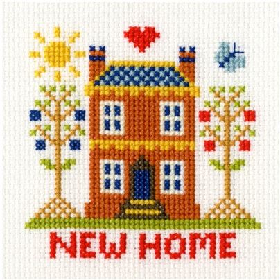 click here to view larger image of New Home Card (counted cross stitch kit)