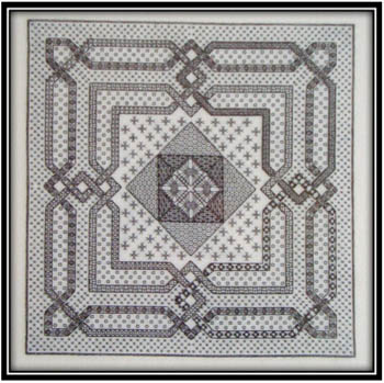 click here to view larger image of Woven Geometry In Blackwork (chart)