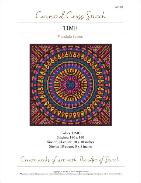 click here to view larger image of Mandala Series - Time (chart)