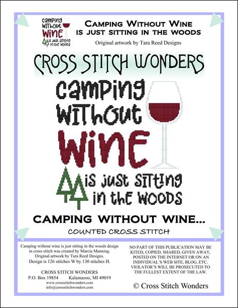 click here to view larger image of Camping Without Wine is Just Sitting in the Woods (chart)