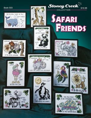 click here to view larger image of Safari Friends - Book (12 designs) (chart)