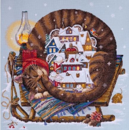 click here to view larger image of Cozy Winter (counted cross stitch kit)