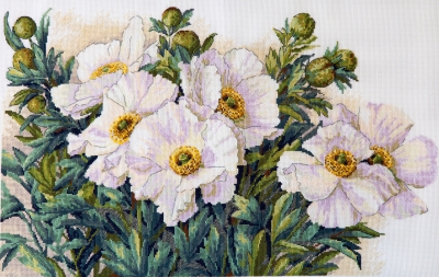 click here to view larger image of Garden Beauties (counted cross stitch kit)
