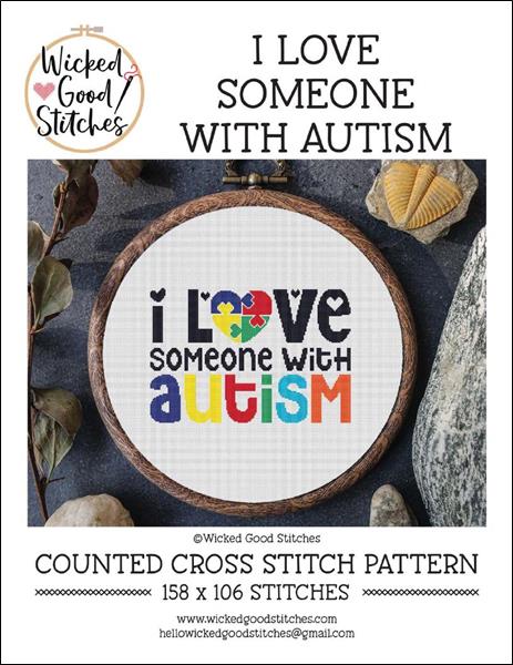 click here to view larger image of I Love Someone With Autism (chart)