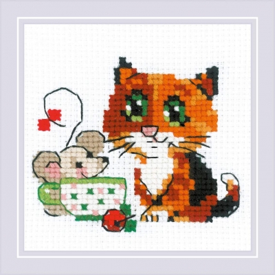 click here to view larger image of Tea for Two (counted cross stitch kit)