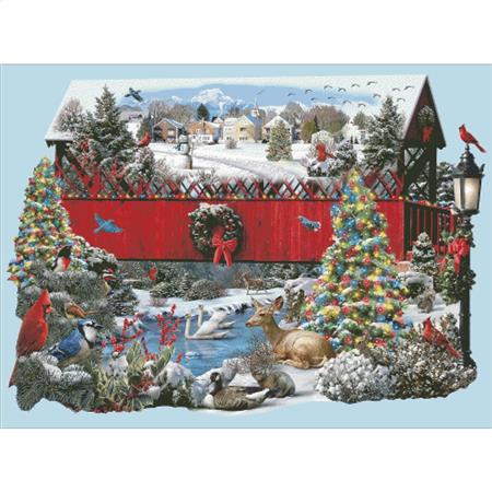 click here to view larger image of Christmas Covered Bridge (chart)