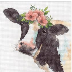 click here to view larger image of Sweet Cow (counted cross stitch kit)