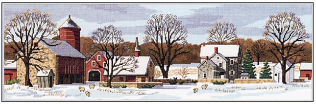 click here to view larger image of Scenic Farm (counted cross stitch kit)
