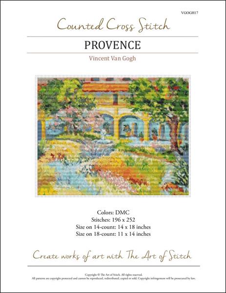 click here to view larger image of Provence (Vincent Van Gogh) (chart)