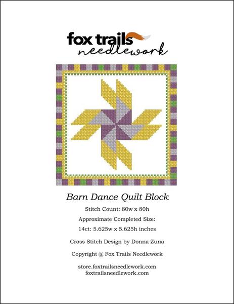 click here to view larger image of Barn Dance Quilt Block (chart)