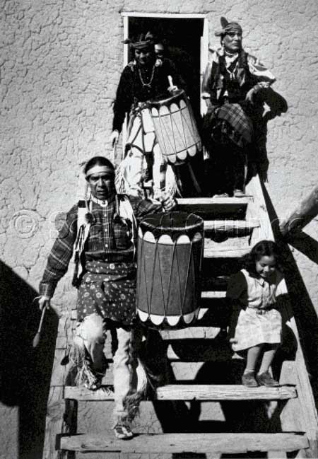 click here to view larger image of Dance, San Ildefonso Pueblo, New Mexico - Ansel Adams (chart)