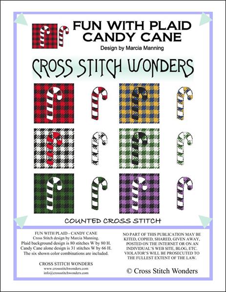 click here to view larger image of Fun With Plaid - Candy Cane (chart)