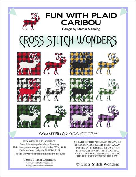 click here to view larger image of Fun With Plaid - Caribou (chart)