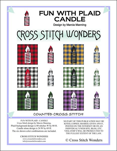 click here to view larger image of Fun With Plaid - Candle (chart)