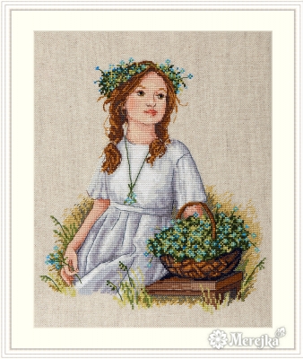 click here to view larger image of Forget-me-not (chunky cross stitch kit)