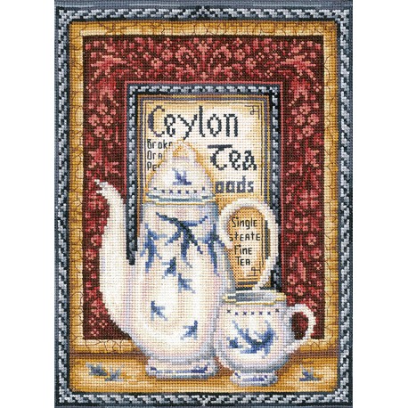 click here to view larger image of Tea Collection - Orange Pekoe (counted cross stitch kit)