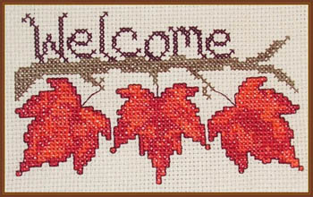 click here to view larger image of Fall Leaf Welcome (chart)