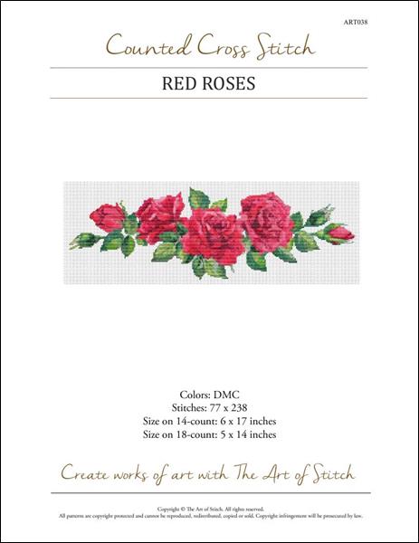 click here to view larger image of Red Roses (chart)