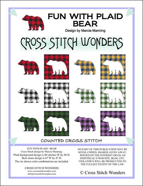 click here to view larger image of Fun With Plaid - Bear (chart)