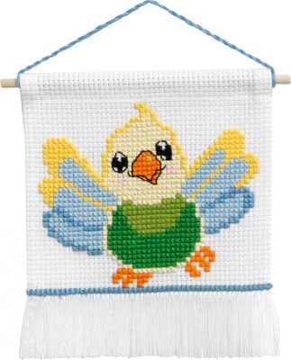 click here to view larger image of My First Kit - Birdie  (counted cross stitch kit)