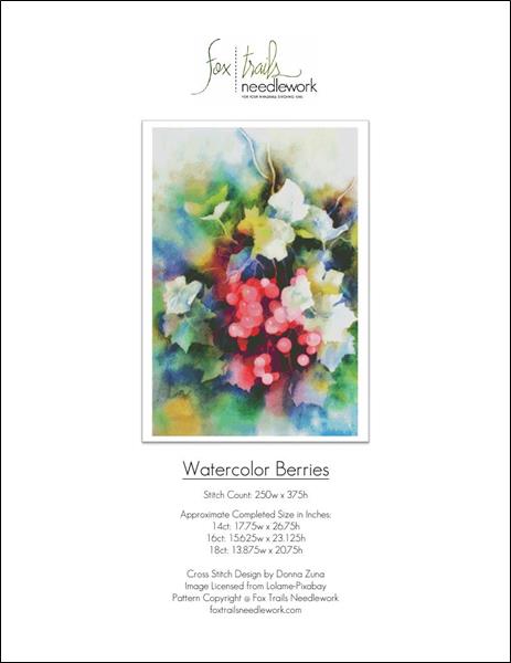 click here to view larger image of Watercolor Berries (chart)