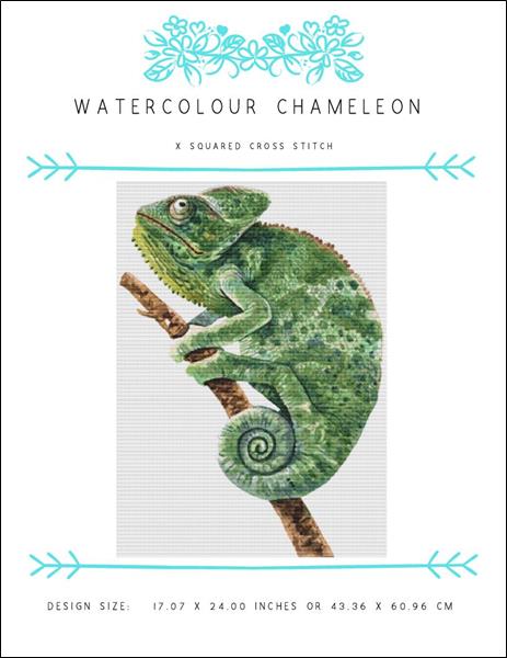 click here to view larger image of Watercolour Chameleon (chart)