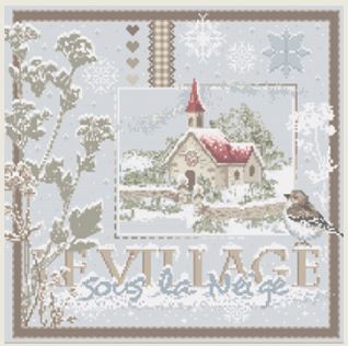 click here to view larger image of Le Village sous la Neige (chart)