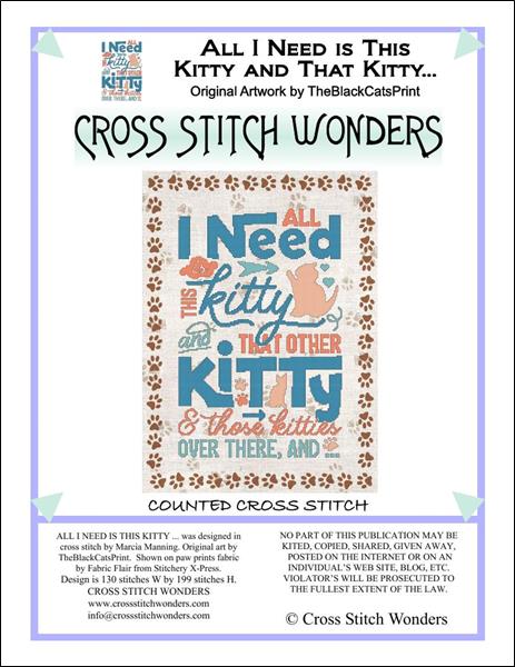 click here to view larger image of All I Need Is That Kitty and That Other Kitty (chart)