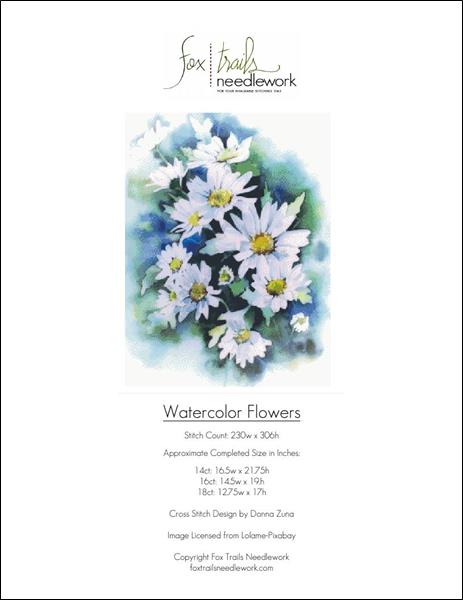 click here to view larger image of Watercolor Daisies (chart)