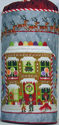 click here to view larger image of Gingerbread Cottage Drum (chart)