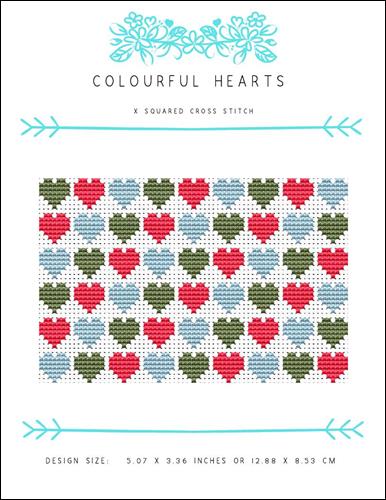 click here to view larger image of Colourful Hearts (chart)
