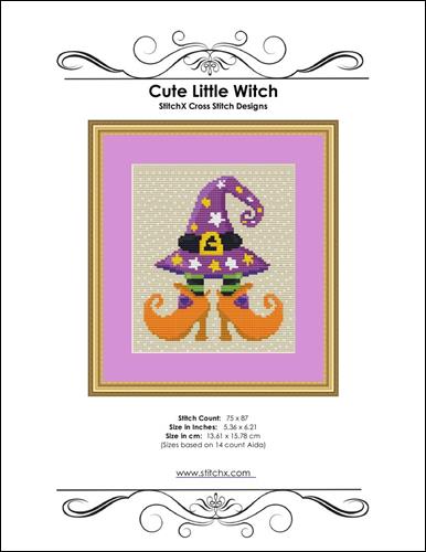 click here to view larger image of Cute Little Witch  (chart)
