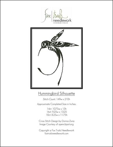 click here to view larger image of Hummingbird Silhouette (chart)
